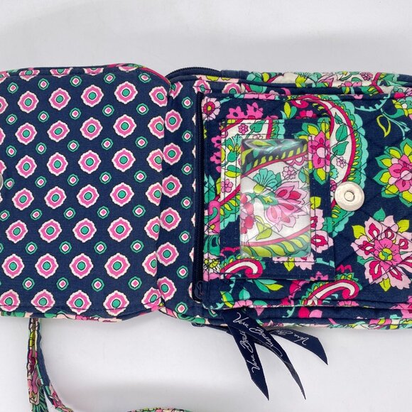Vera Bradley Bag Mini Hipster Crossbody Petal Paisley Adjustable Strap Purse - Picture 5 of 12